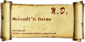 Molcsán Dalma névjegykártya